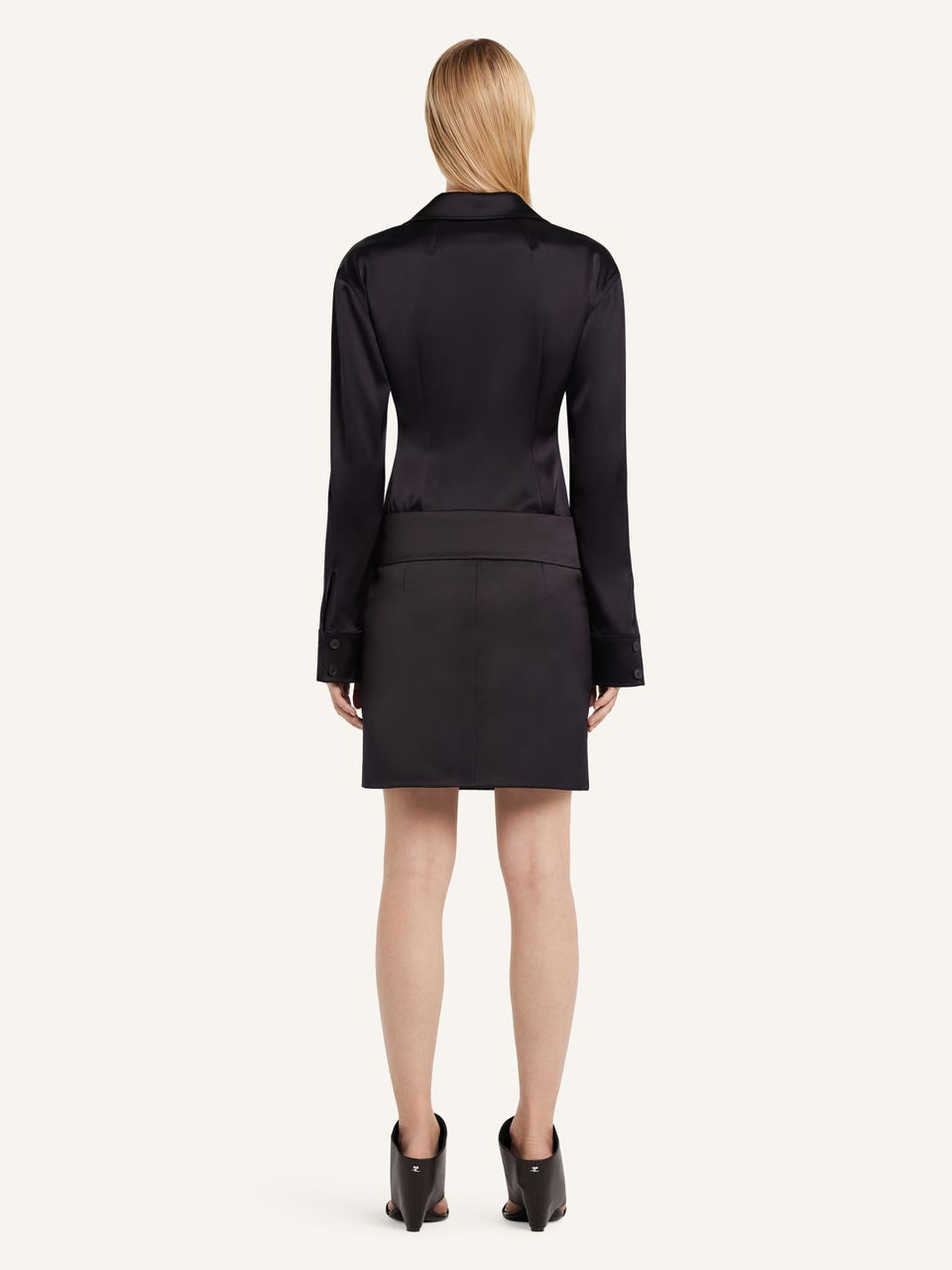 Courrèges CHEMISE EN SATIN 2 POCHES