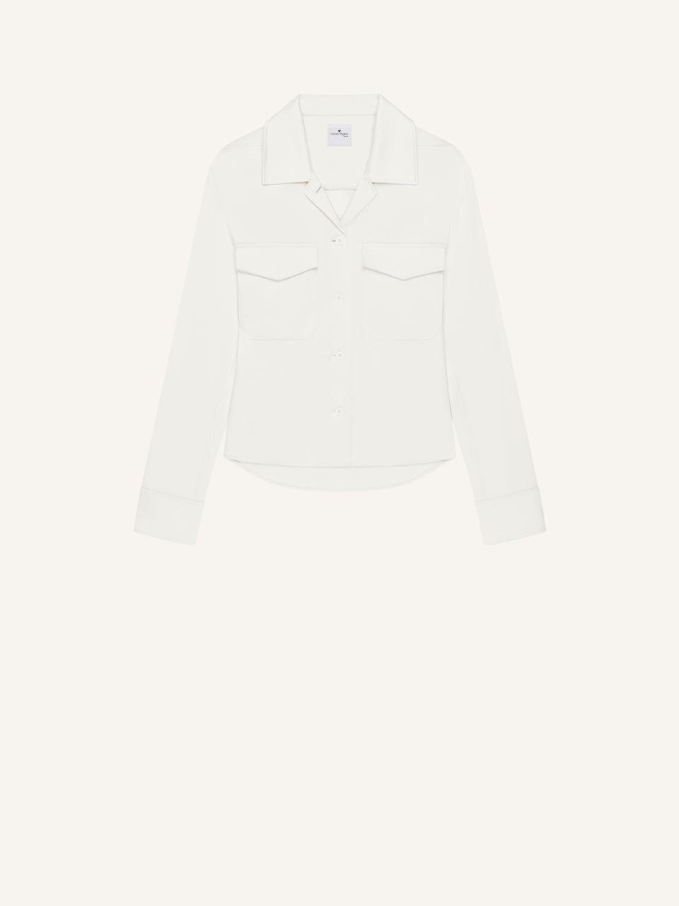 courrèges CHEMISE EN SATIN 2 POCHES