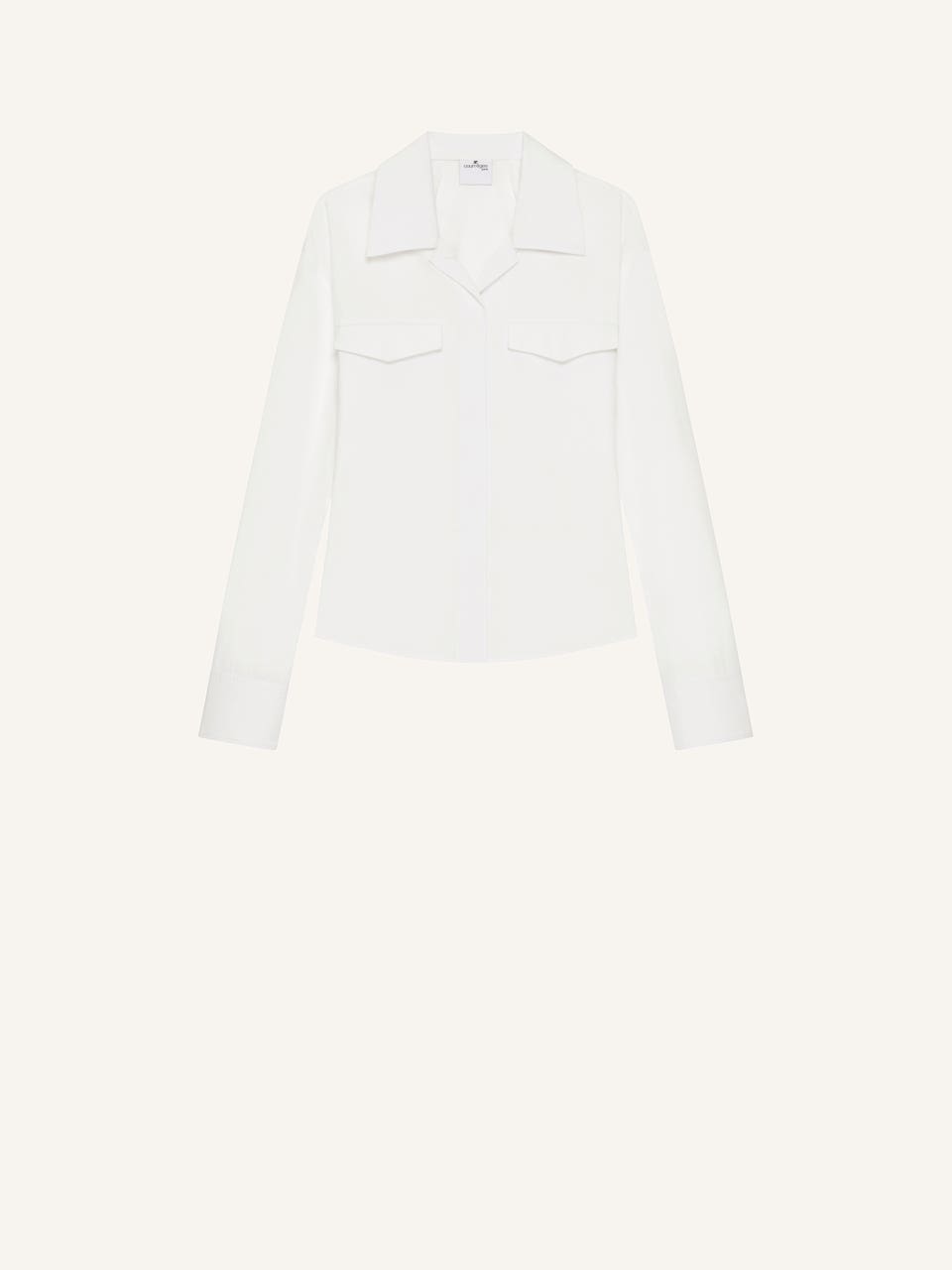 courrèges CHEMISE EN SATIN 2 POCHES