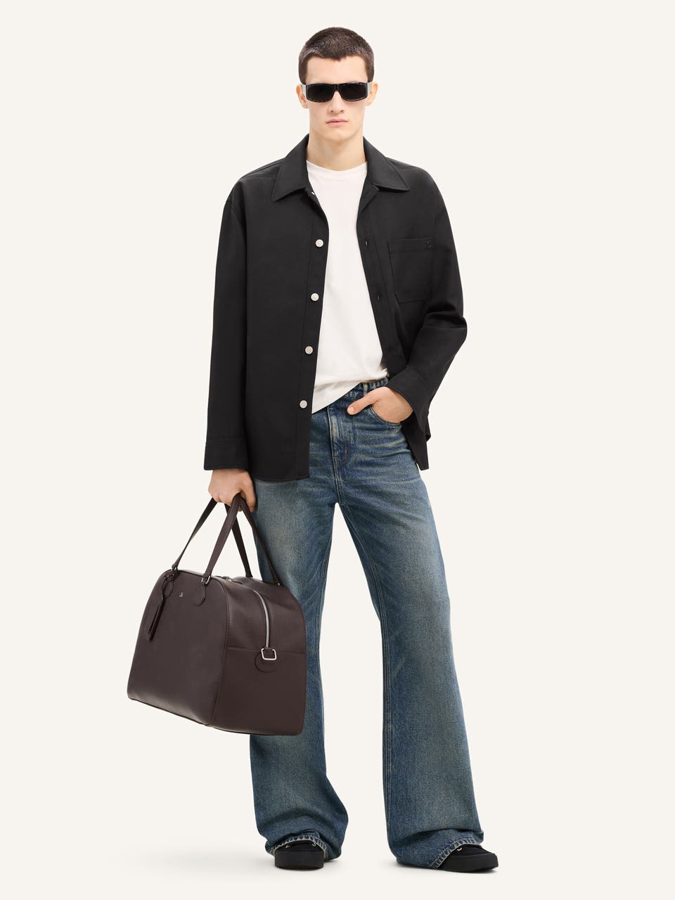 Courrèges CHEMISE RÉTRO OVERSIZE EN TWILL