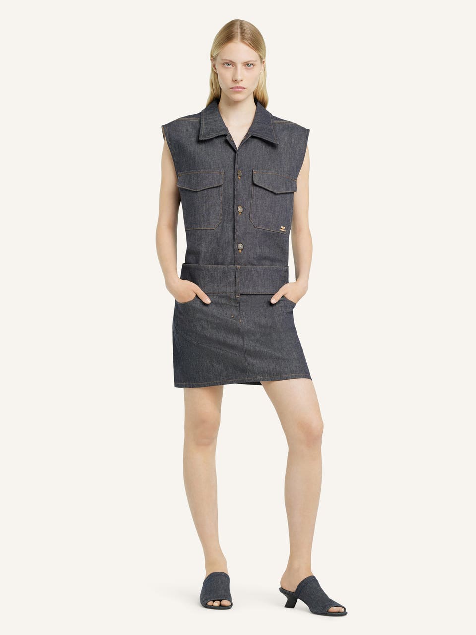 Courrèges CHEMISE UTILITAIRE EN DENIM