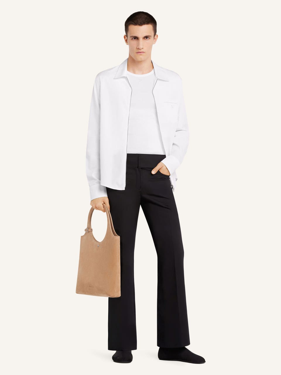 Courrèges CHEMISE ZIPPÉE EN POPELINE