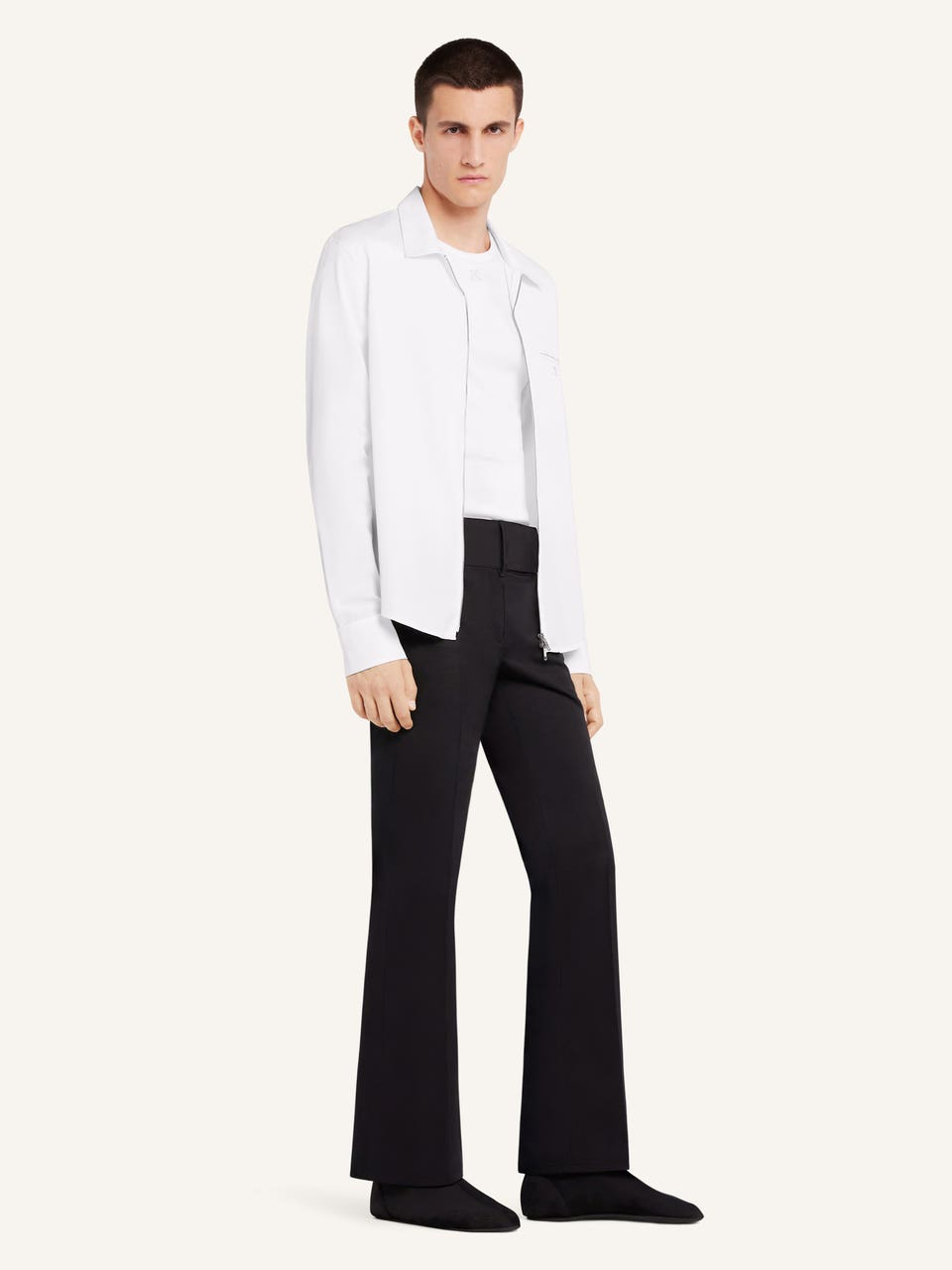 Courrèges CHEMISE ZIPPÉE EN POPELINE