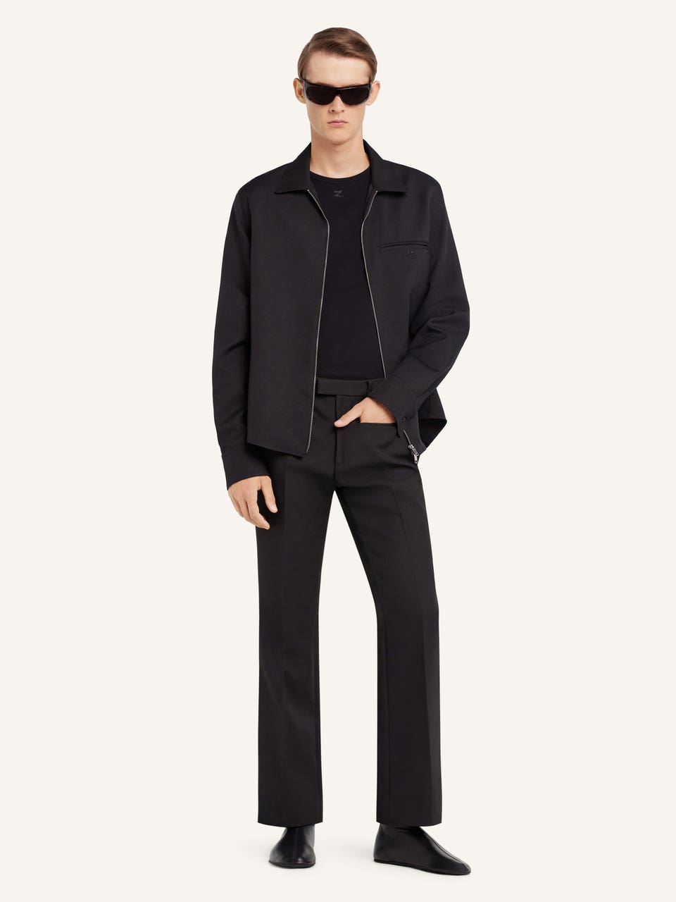 Courrèges CHEMISE ZIPPÉE EN TWILL