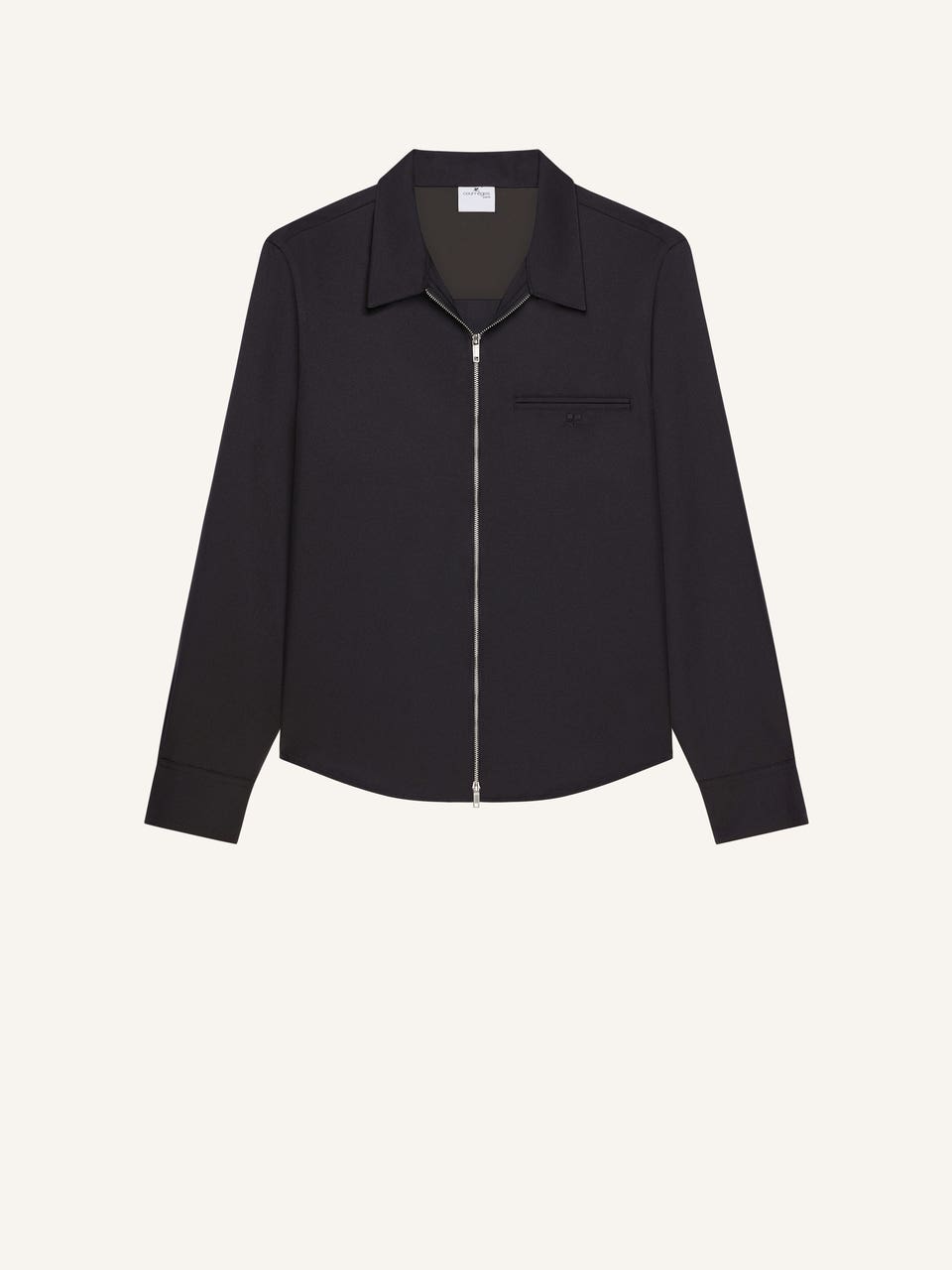 courrèges CHEMISE ZIPPÉE EN TWILL