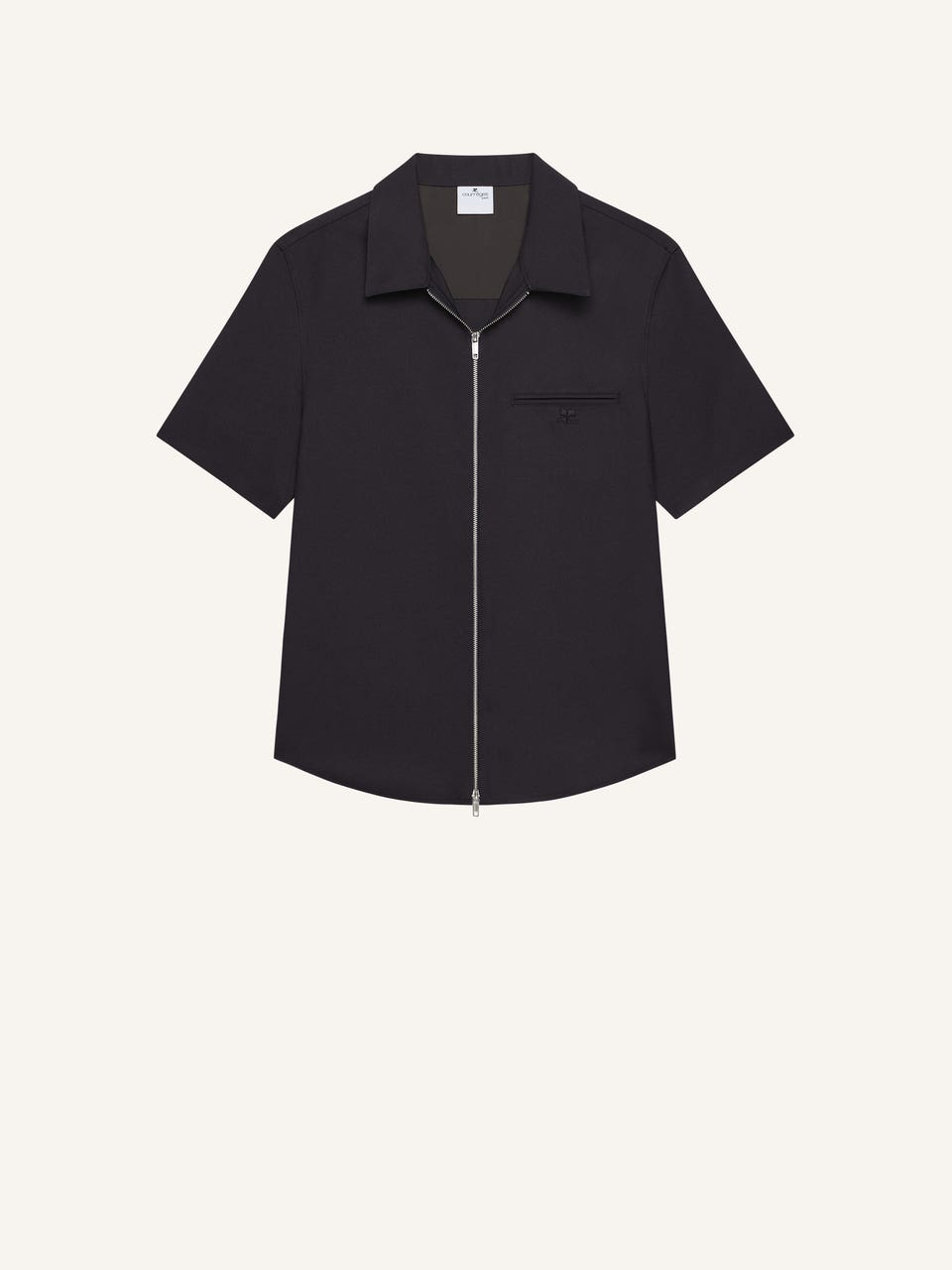 courrèges CHEMISE ZIPPÉE EN TWILL