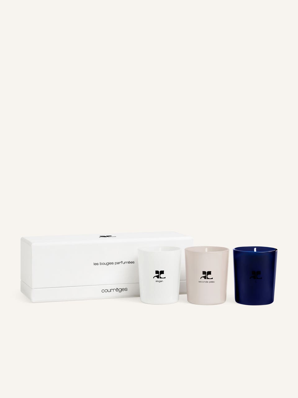courrèges COFFRET TRIO BOUGIES