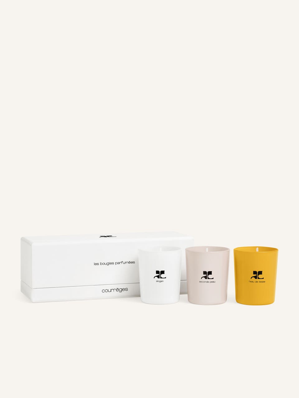 courrèges COFFRET TRIO BOUGIES