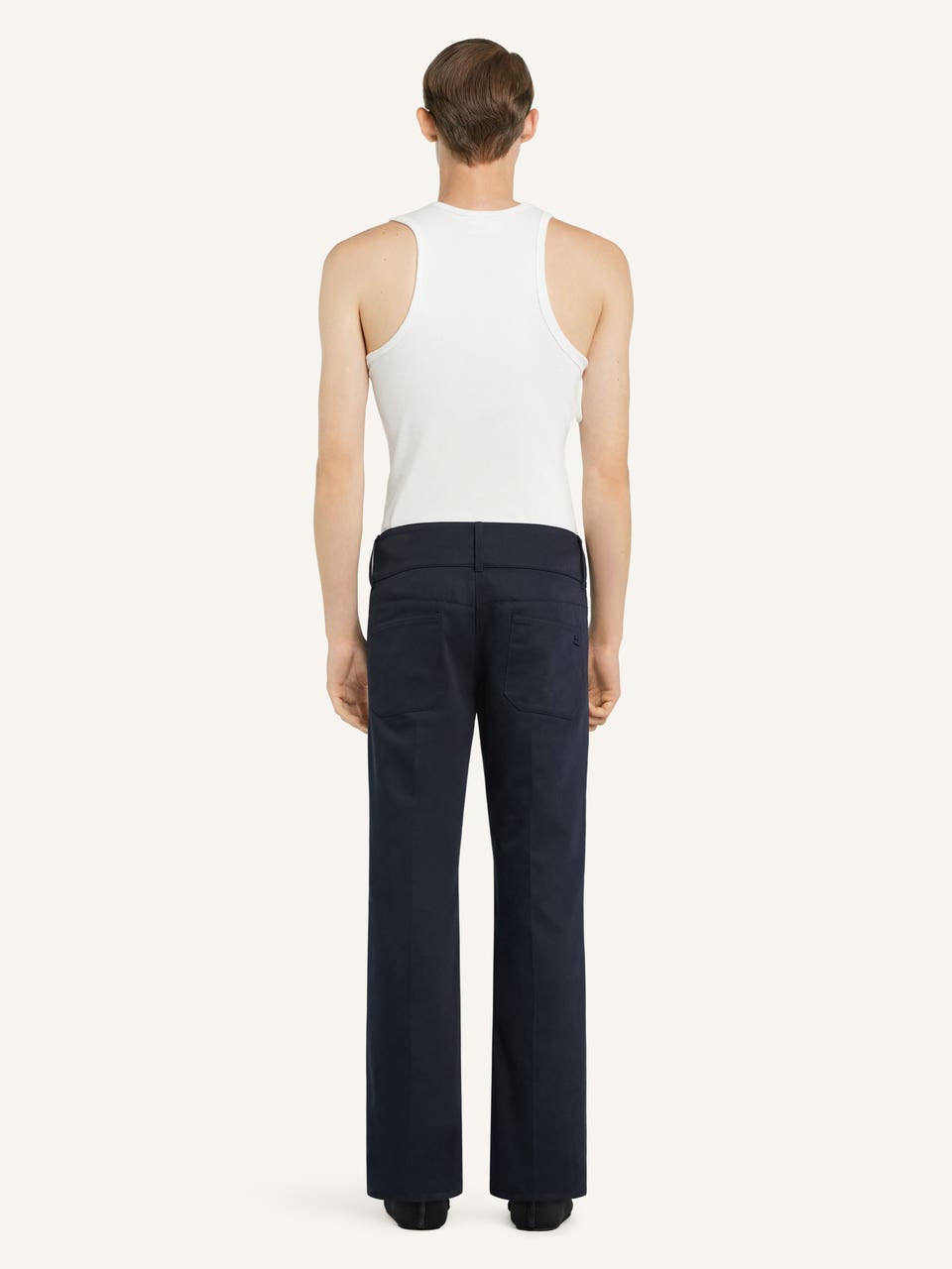 Courrèges DÉBARDEUR EN JERSEY À CÔTES FINES