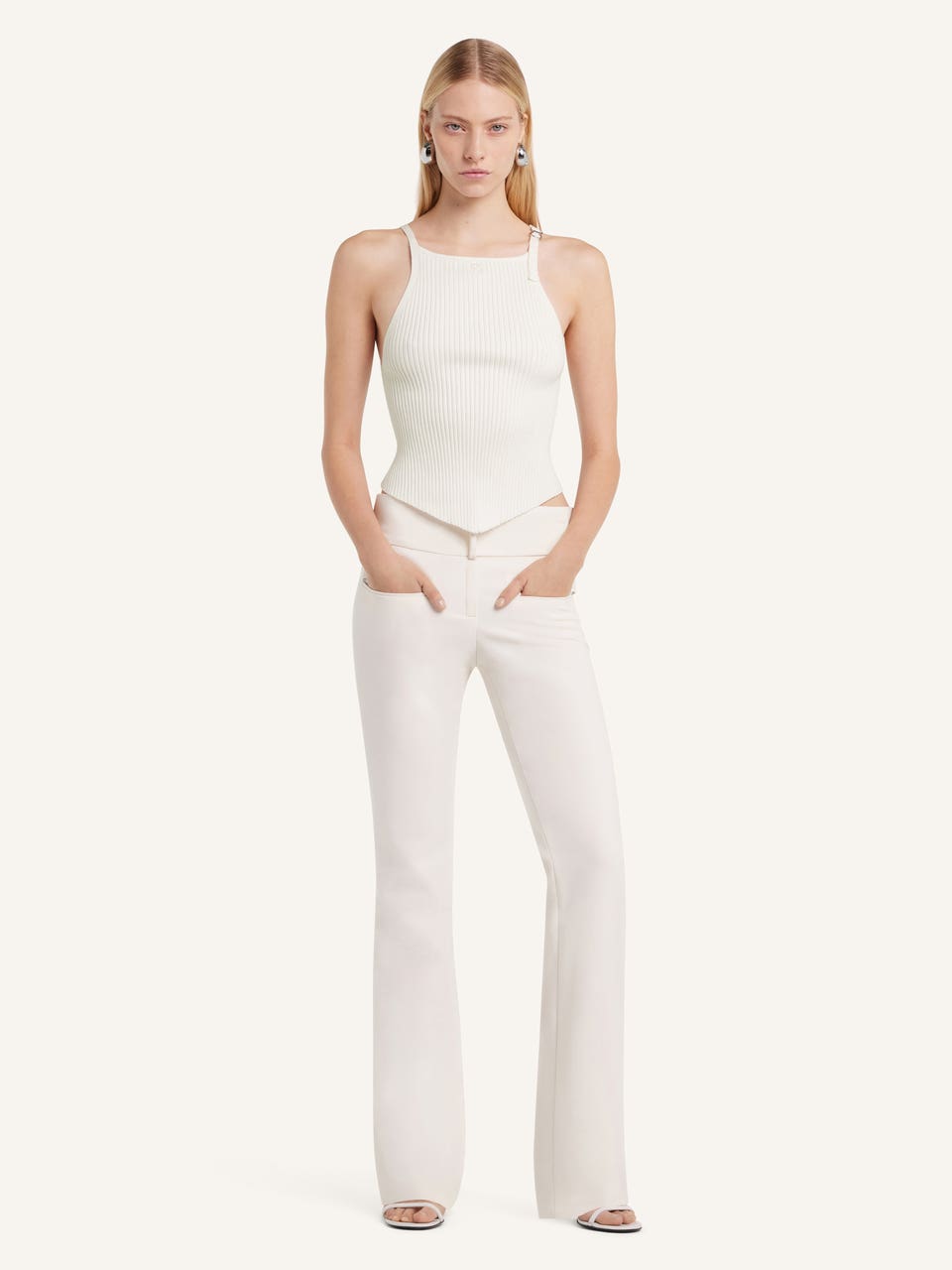 Courrèges DÉBARDEUR POINTE EN MAILLE