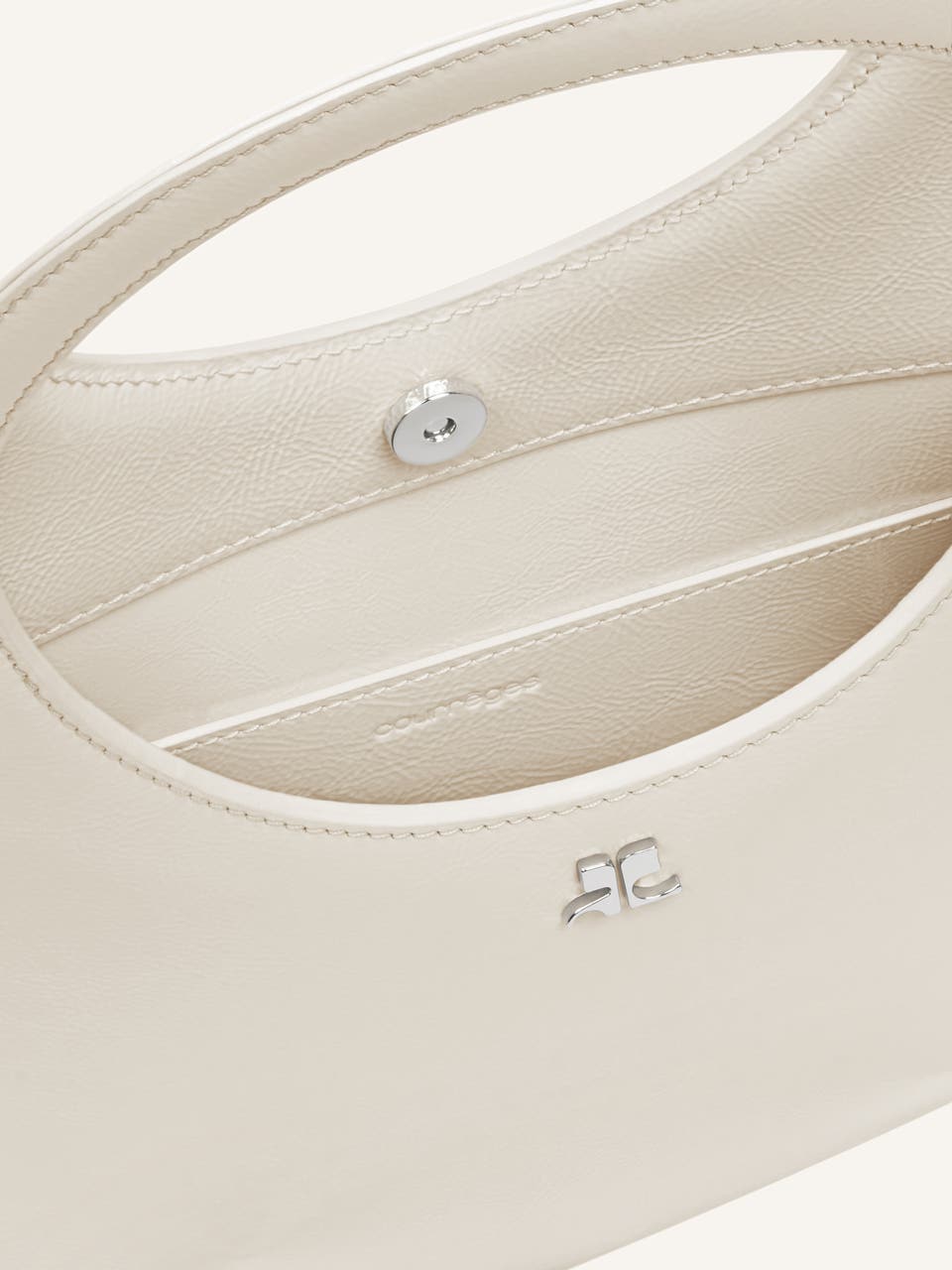 Courrèges HOLY BAG EN CUIR NAPLACK