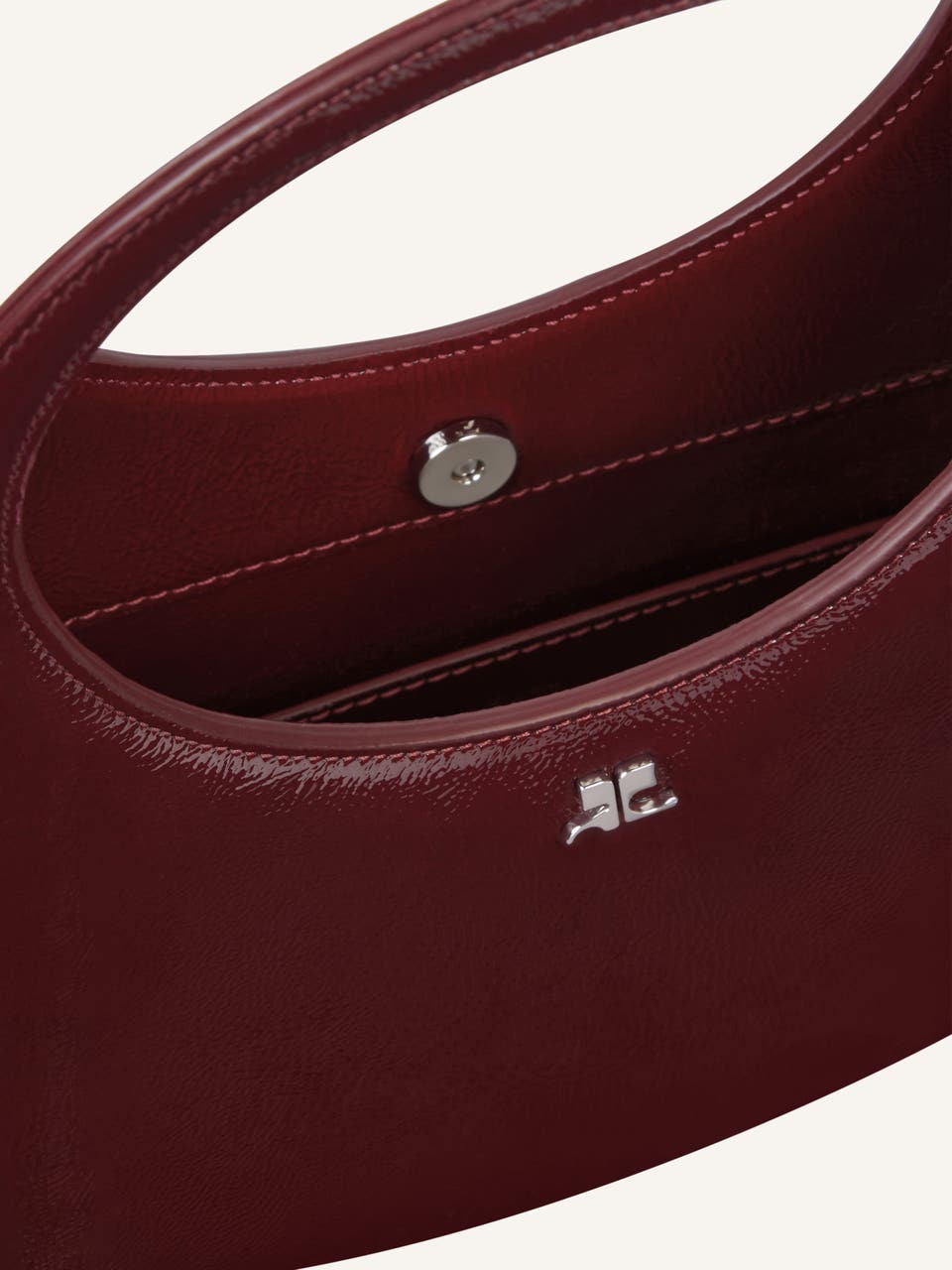 Courrèges HOLY BAG EN CUIR NAPLACK