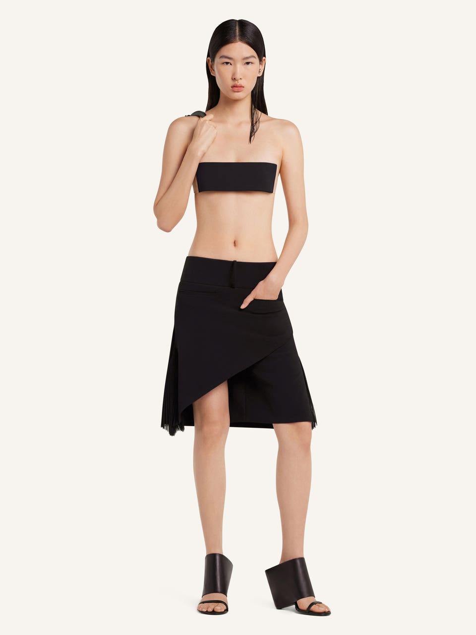 Courrèges JUPE INFINI À VOLANTS