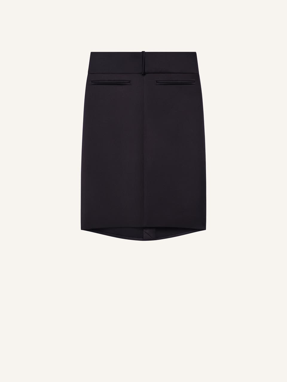 courrèges JUPE OBLIQUE EN SATIN