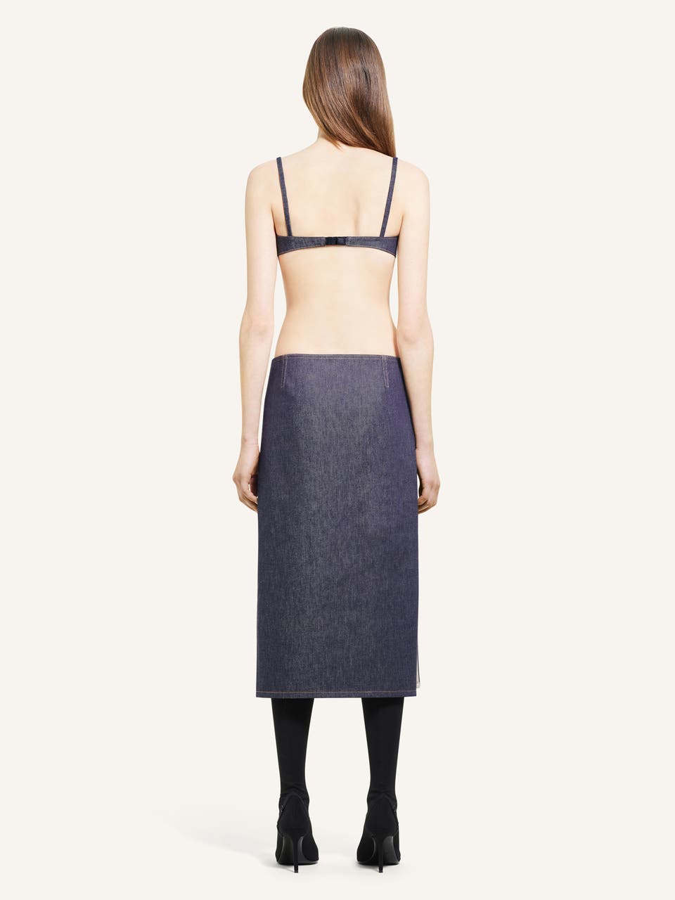 Courrèges JUPE POCHE CENTRALE EN DENIM