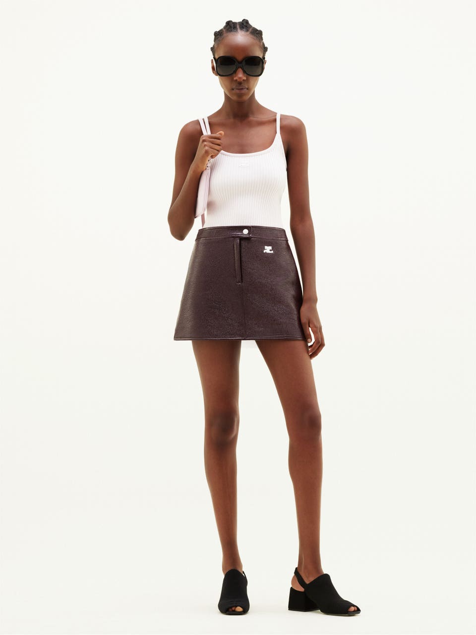 Courrèges JUPE RÉÉDITION EN VINYLE