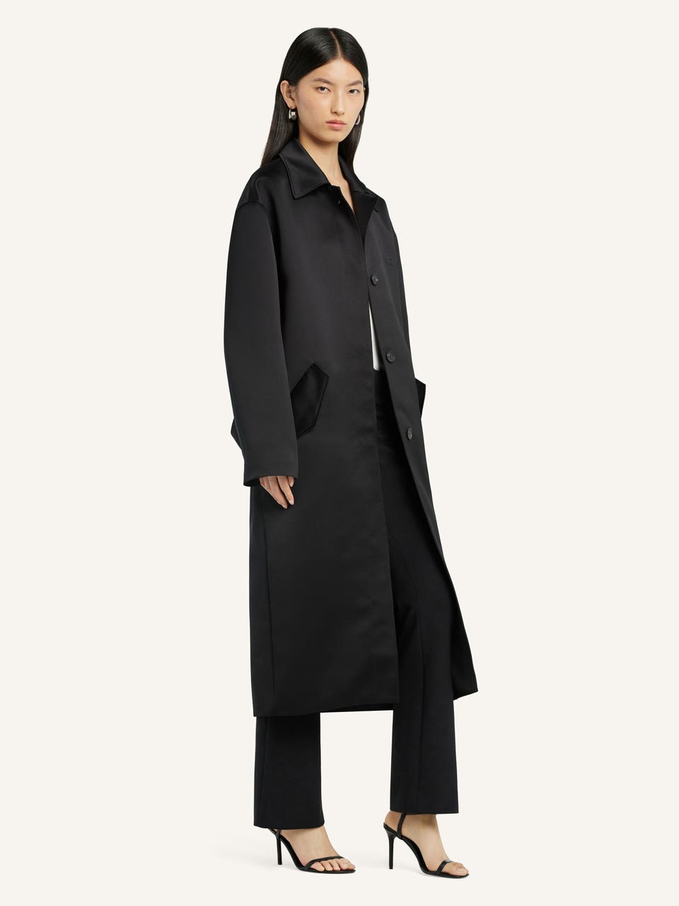 Courrèges MANTEAU COCON SATIN