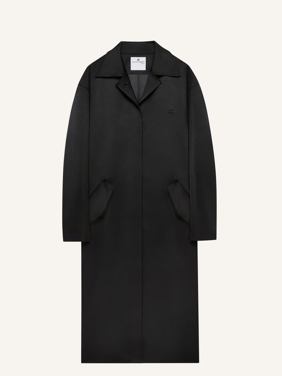 courrèges MANTEAU COCON SATIN