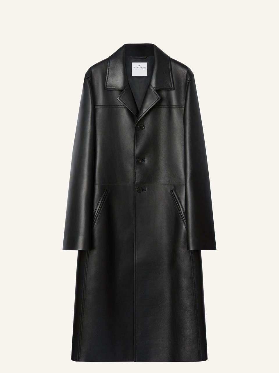 courrèges MANTEAU EN CUIR