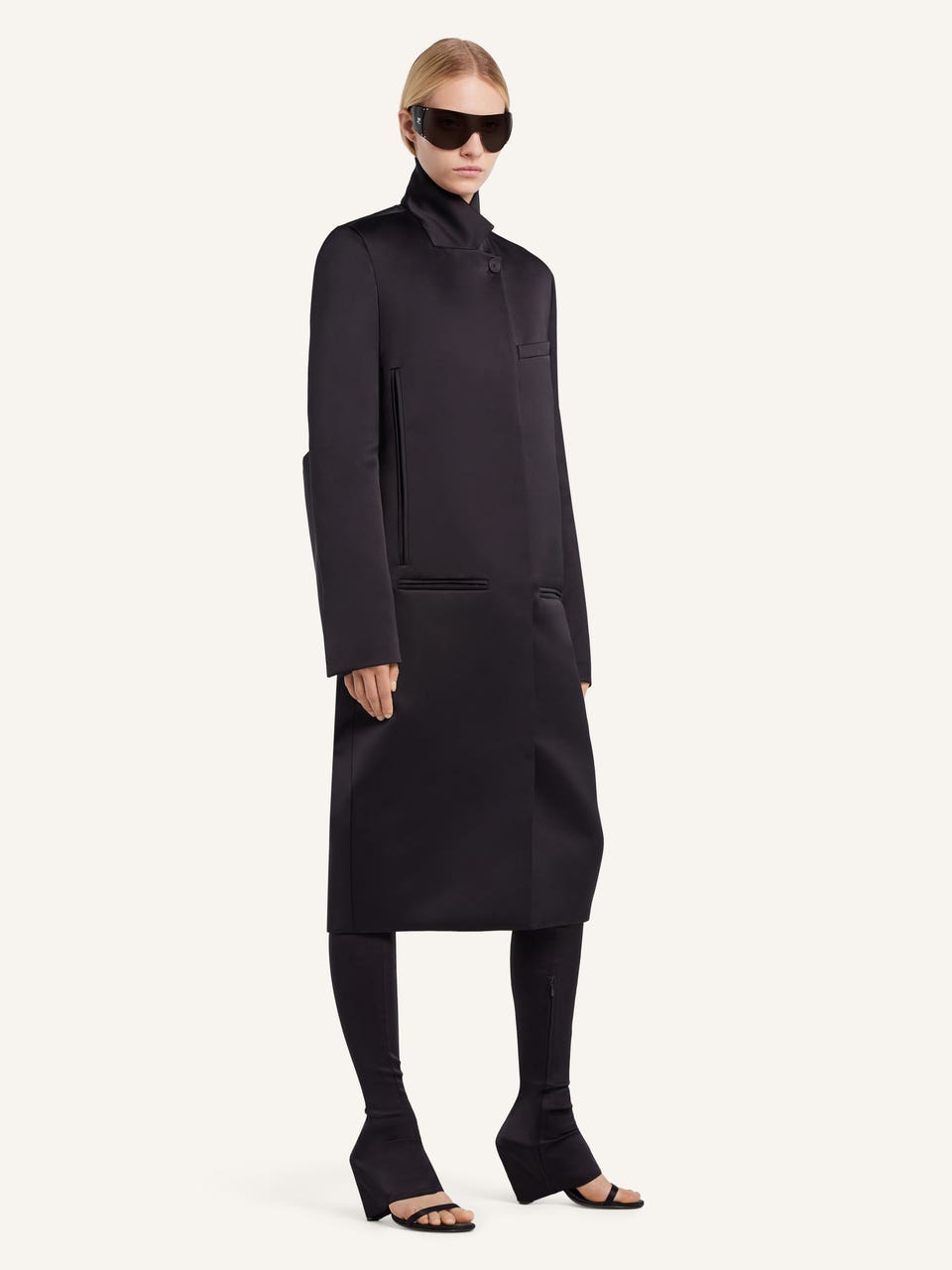 Courrèges MANTEAU EN SATIN