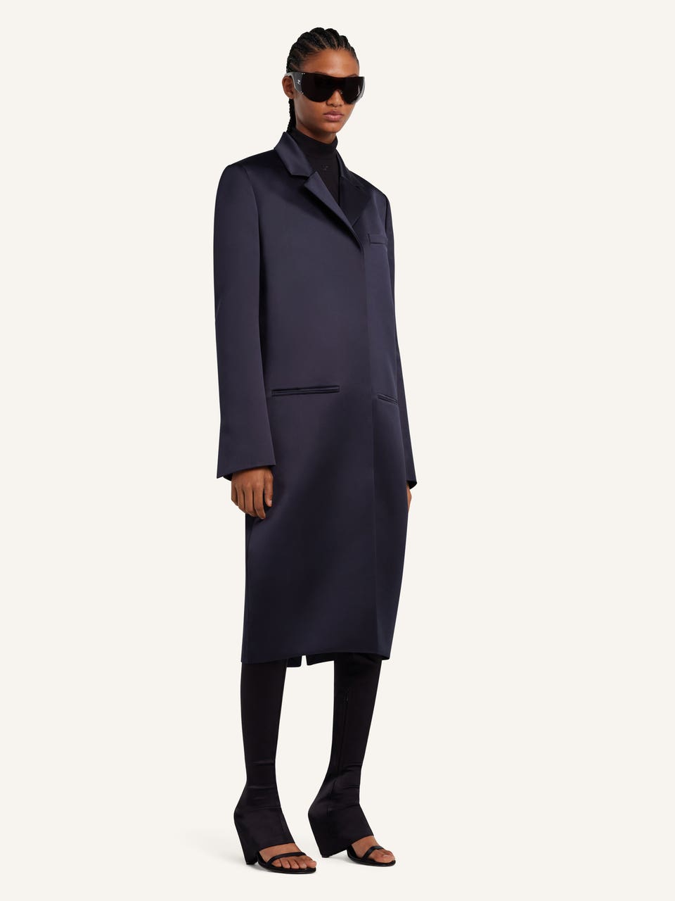 Courrèges MANTEAU HÉRITAGE EN SATIN