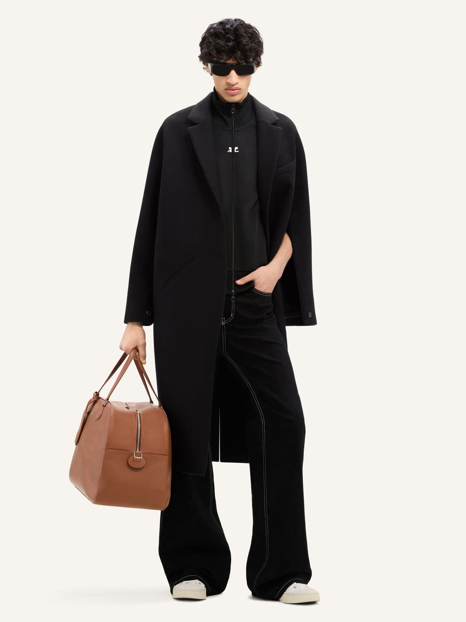 Courrèges MANTEAU LONG COCON EN LAINE