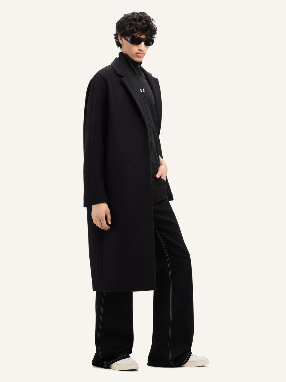 Courrèges MANTEAU LONG COCON EN LAINE