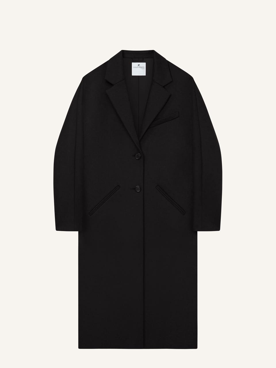 courrèges MANTEAU LONG COCON EN LAINE