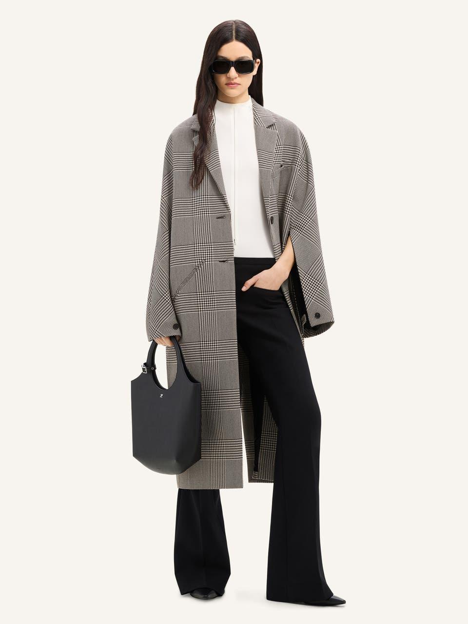 Courrèges MANTEAU LONG COCON PRINCE DE GALLES