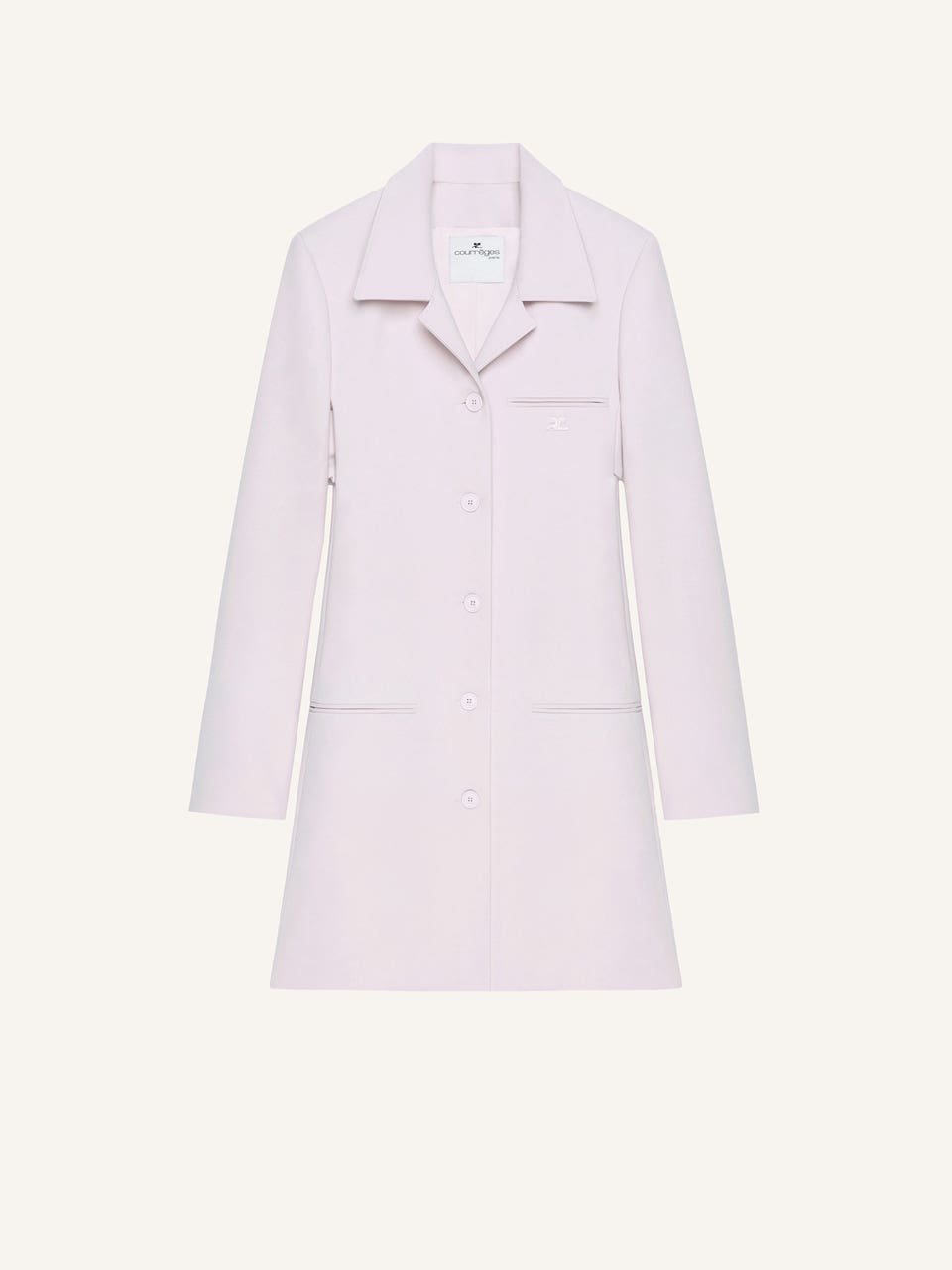 courrèges MANTEAU TRAPÈZE HÉRITAGE