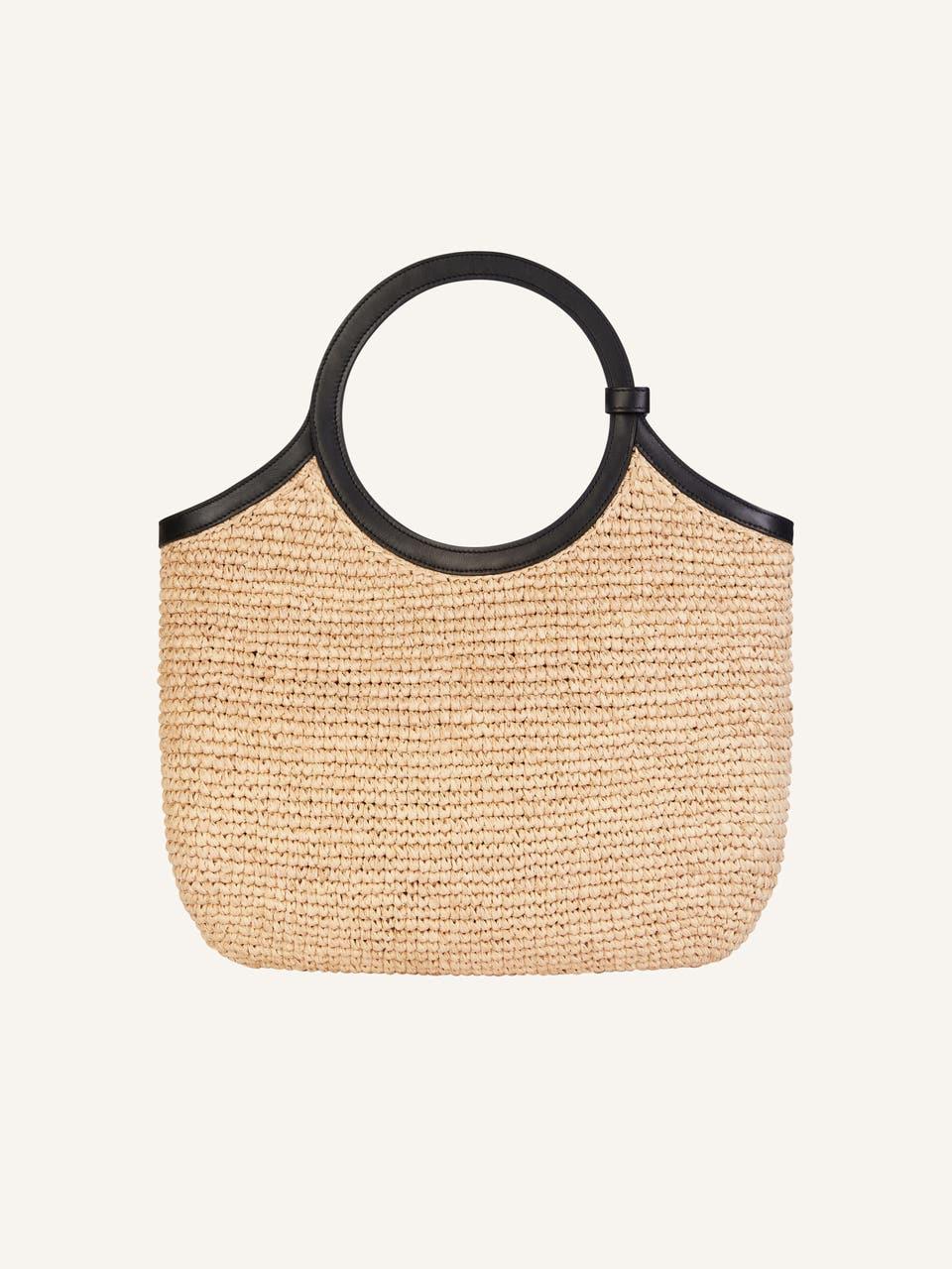 Courrèges MEDIUM HOLY BAG EN RAPHIA