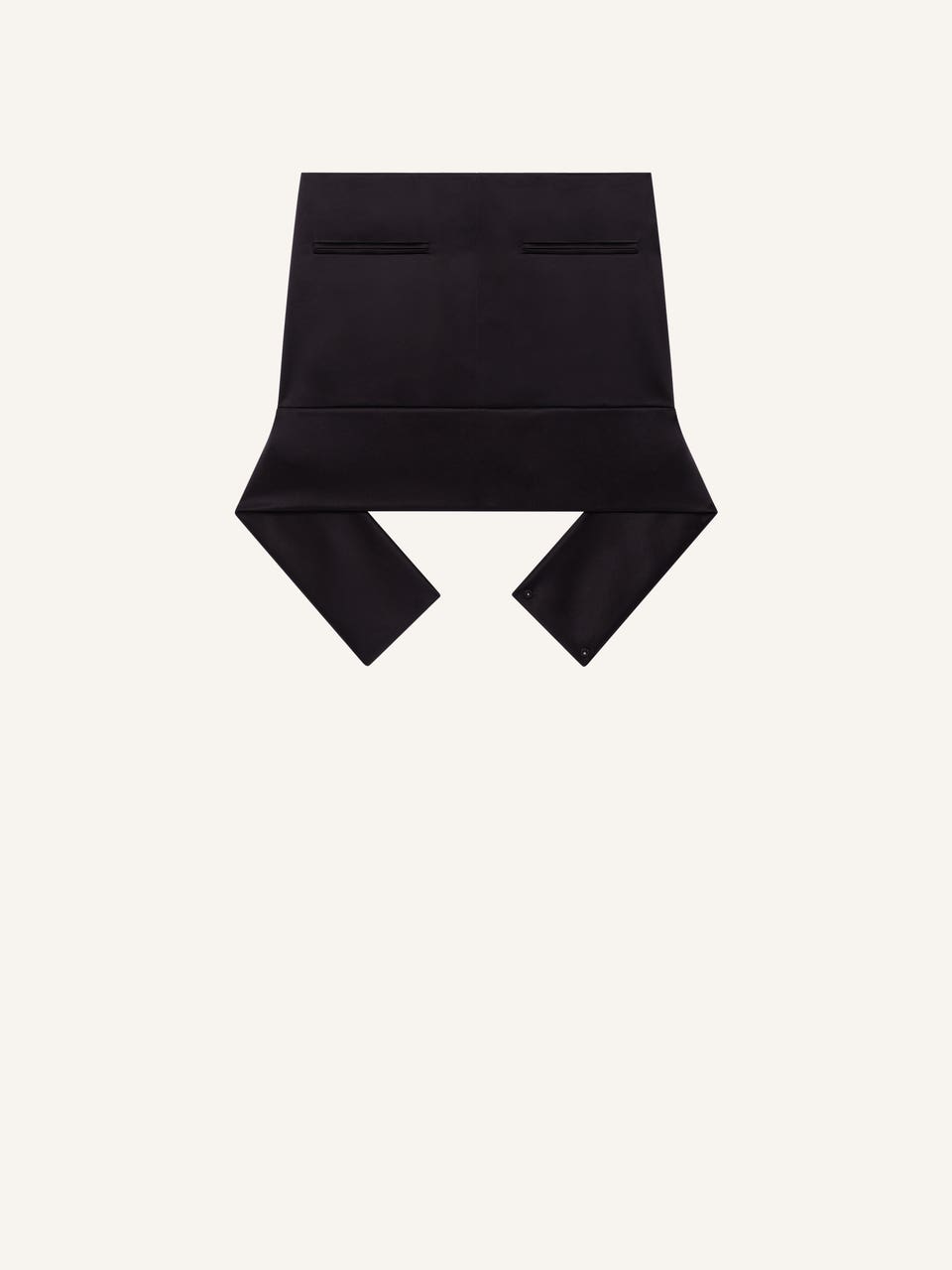 courrèges MINI JUPE CEINTURE INVERSÉE EN SATIN