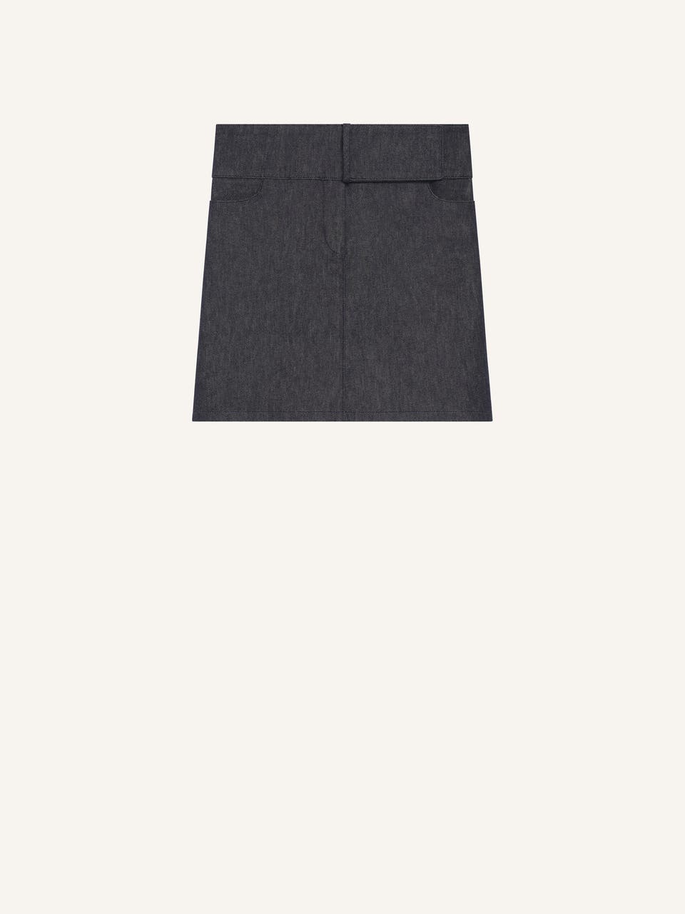 courrèges MINI JUPE CEINTURÉE EN DENIM