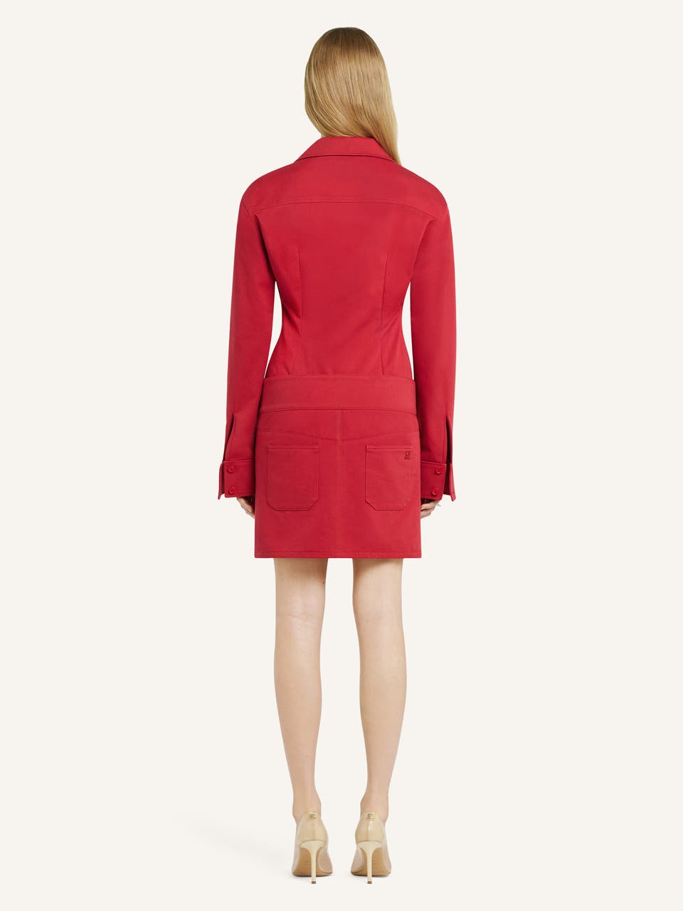 Courrèges MINI JUPE CEINTURÉE