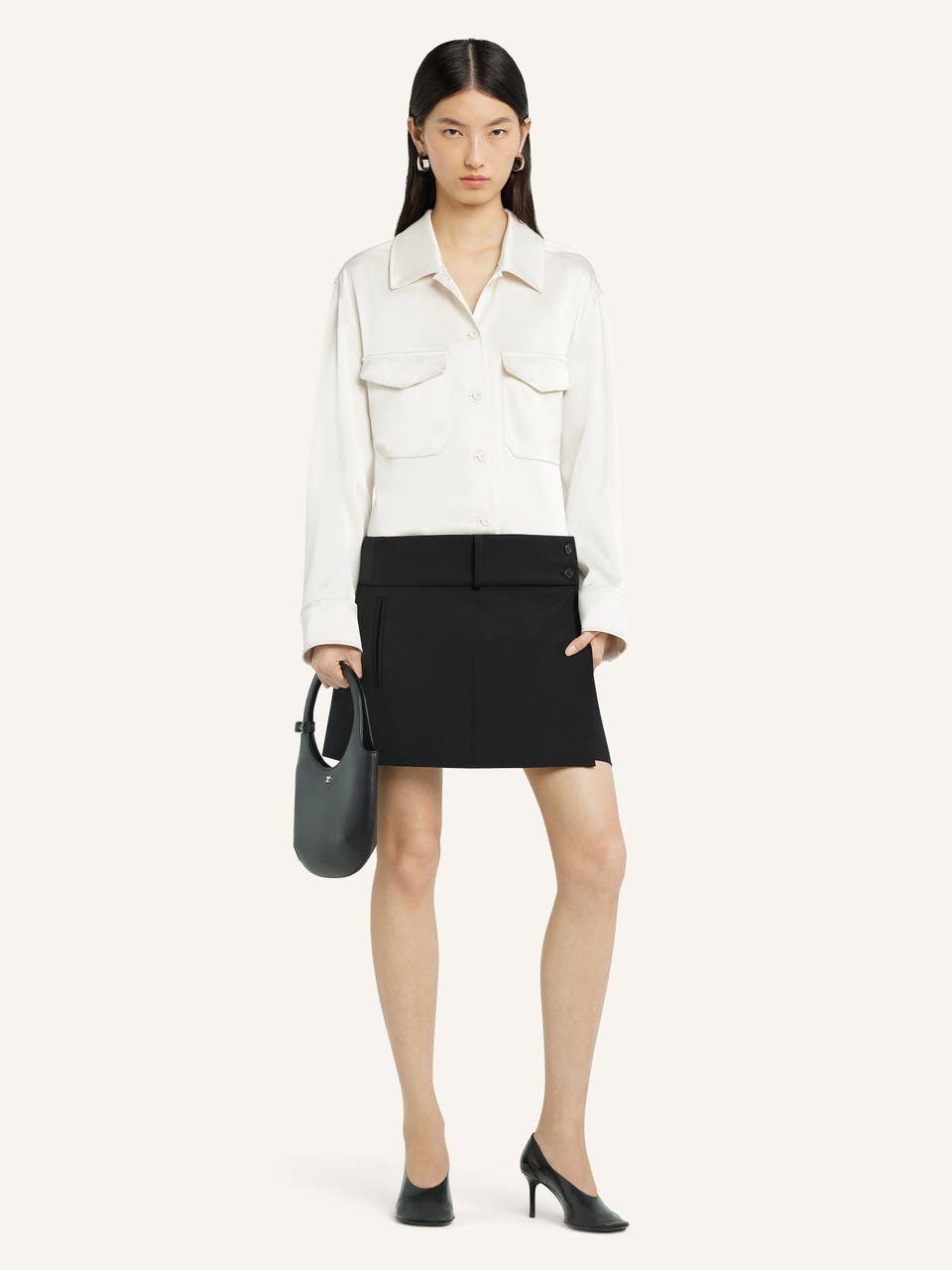 Courrèges MINI JUPE CEINTURÉE