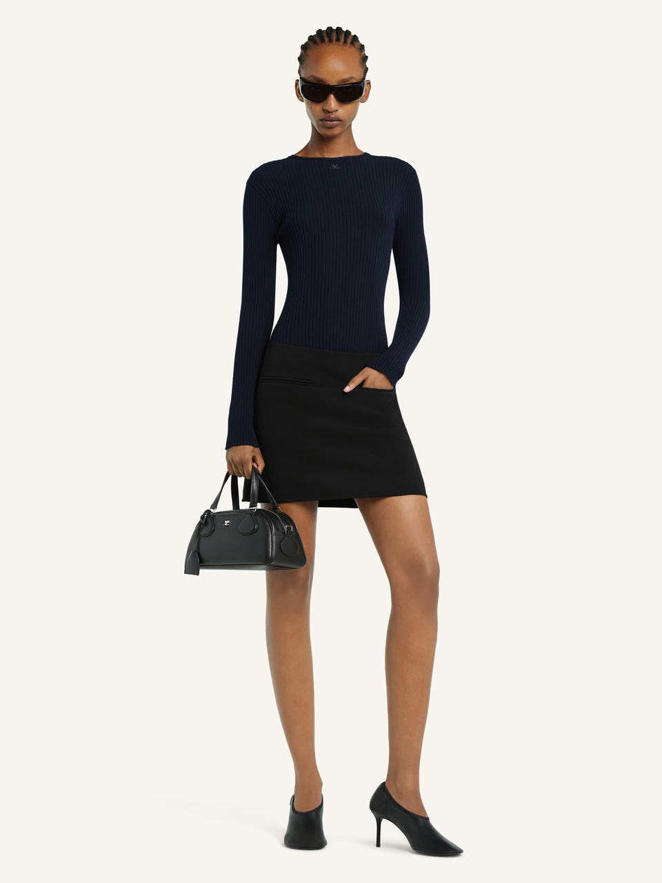 Courrèges MINI JUPE HÉRITAGE 2 POCHES