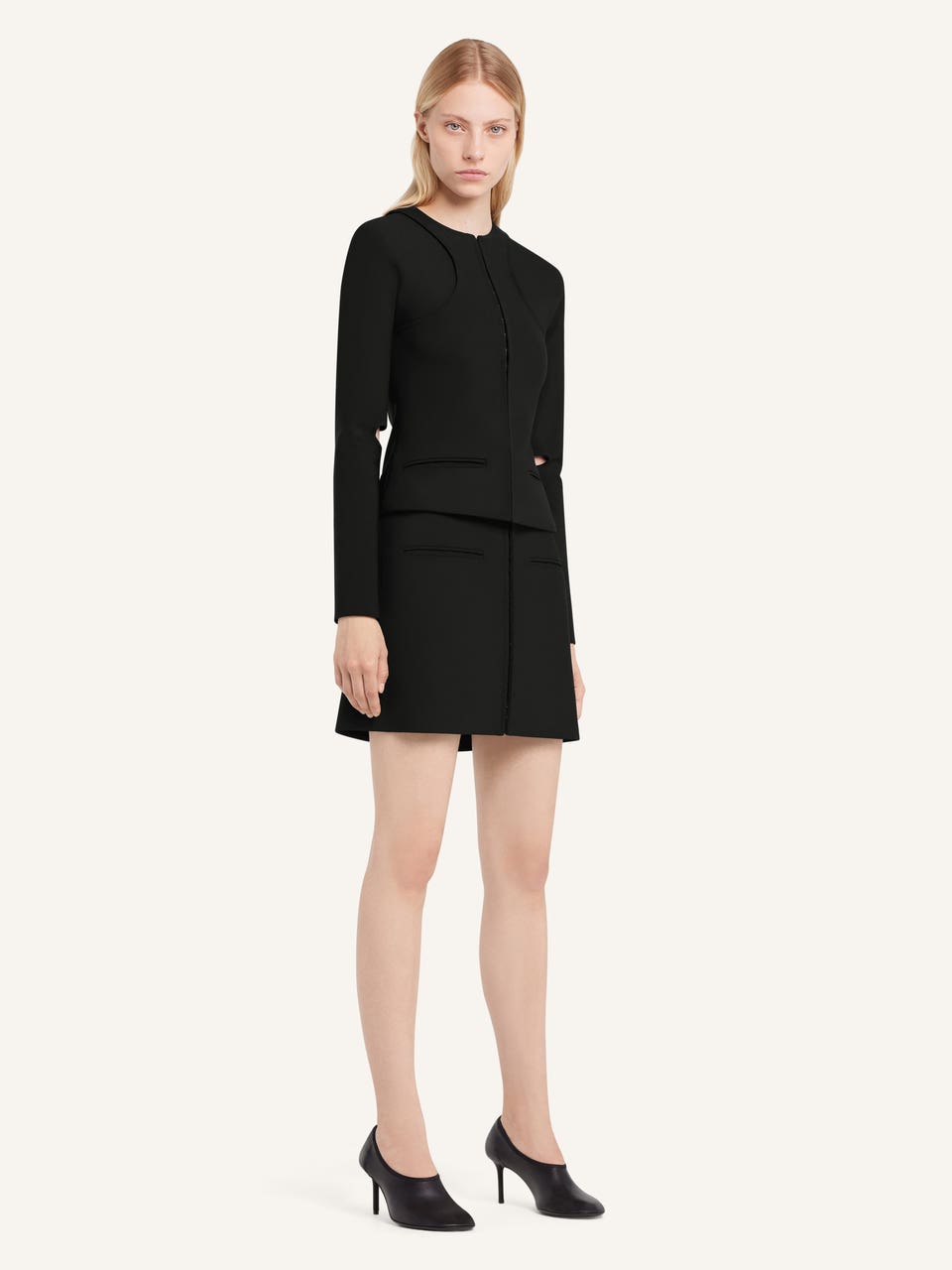 Courrèges MINI JUPE HÉRITAGE AGRAFES