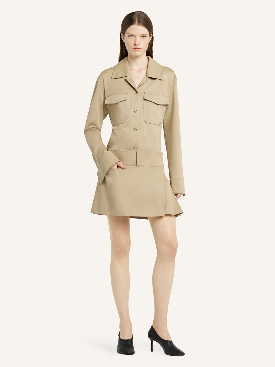 Courrèges MINI JUPE PLISSÉE CEINTURÉE