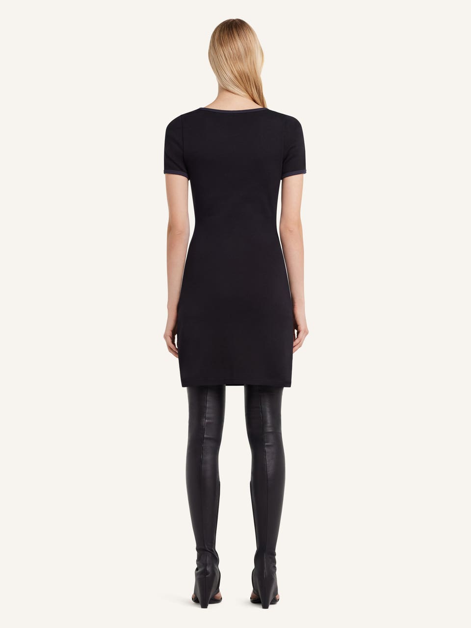 Courrèges MINI ROBE HOLISTIQUE CONTRASTE