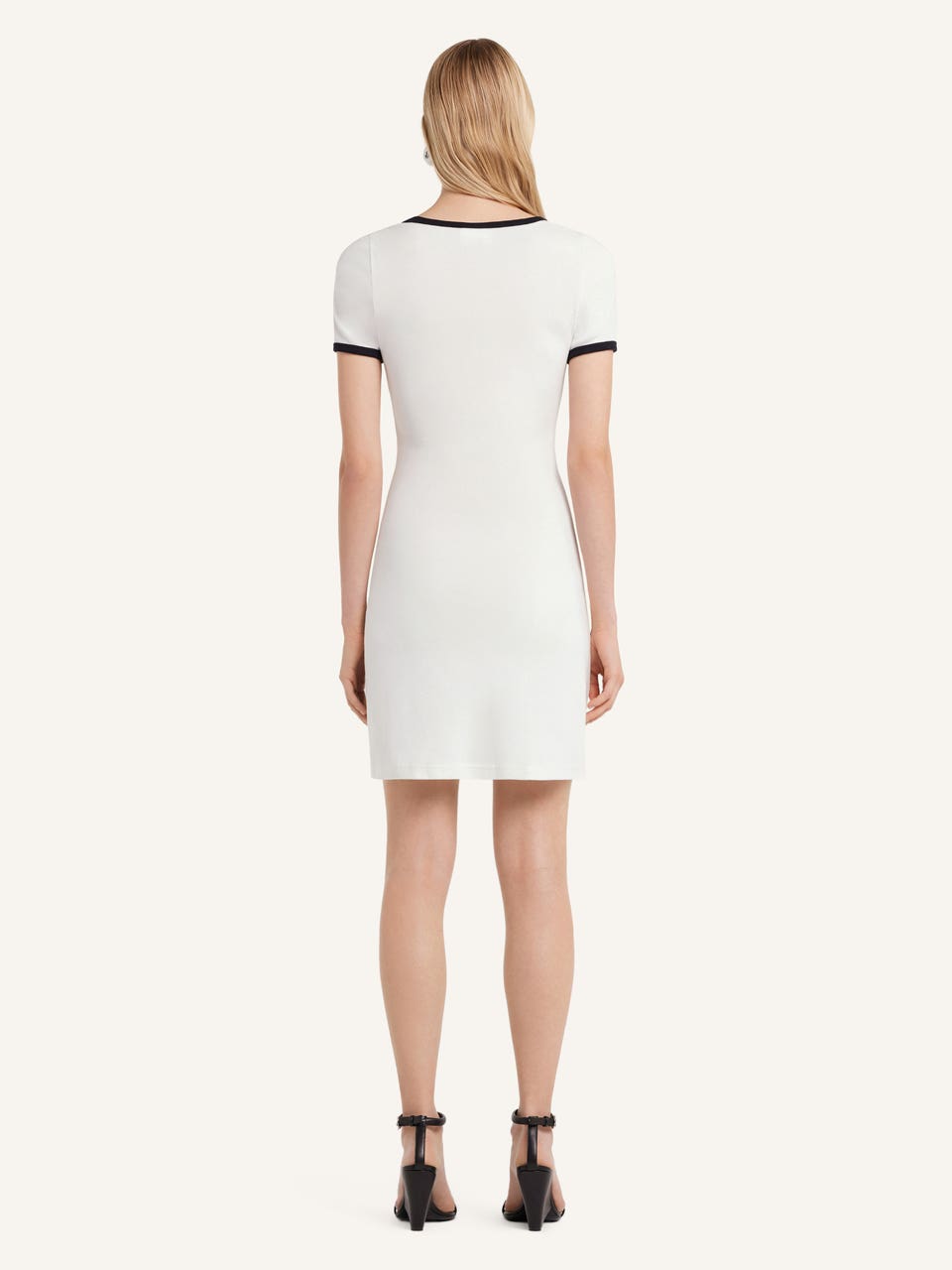 Courrèges MINI ROBE HOLISTIQUE CONTRASTE