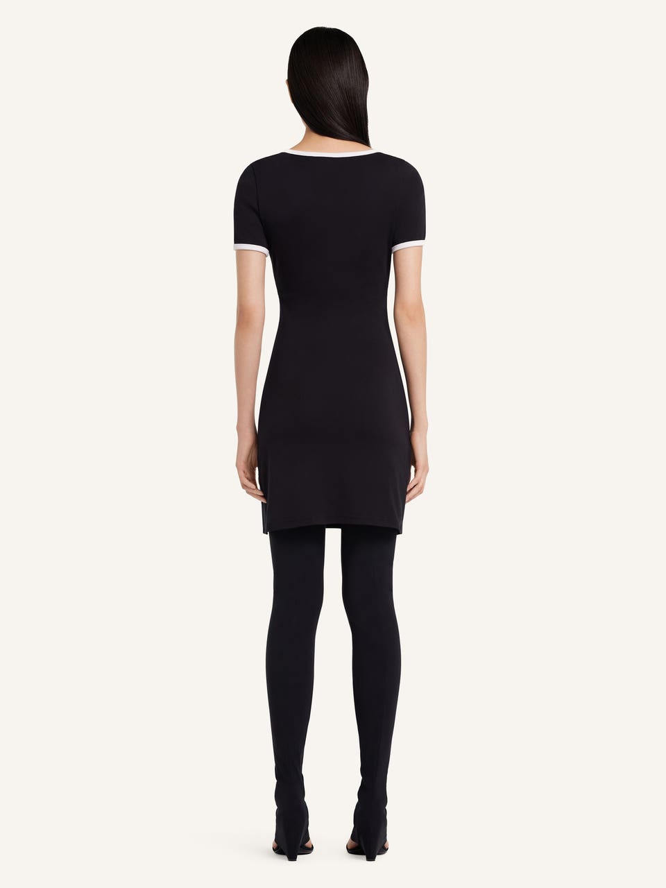 Courrèges MINI ROBE HOLISTIQUE CONTRASTE