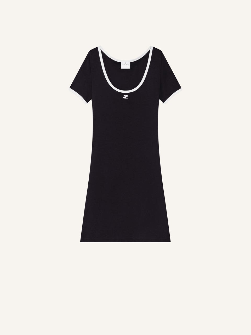 courrèges MINI ROBE HOLISTIQUE CONTRASTE