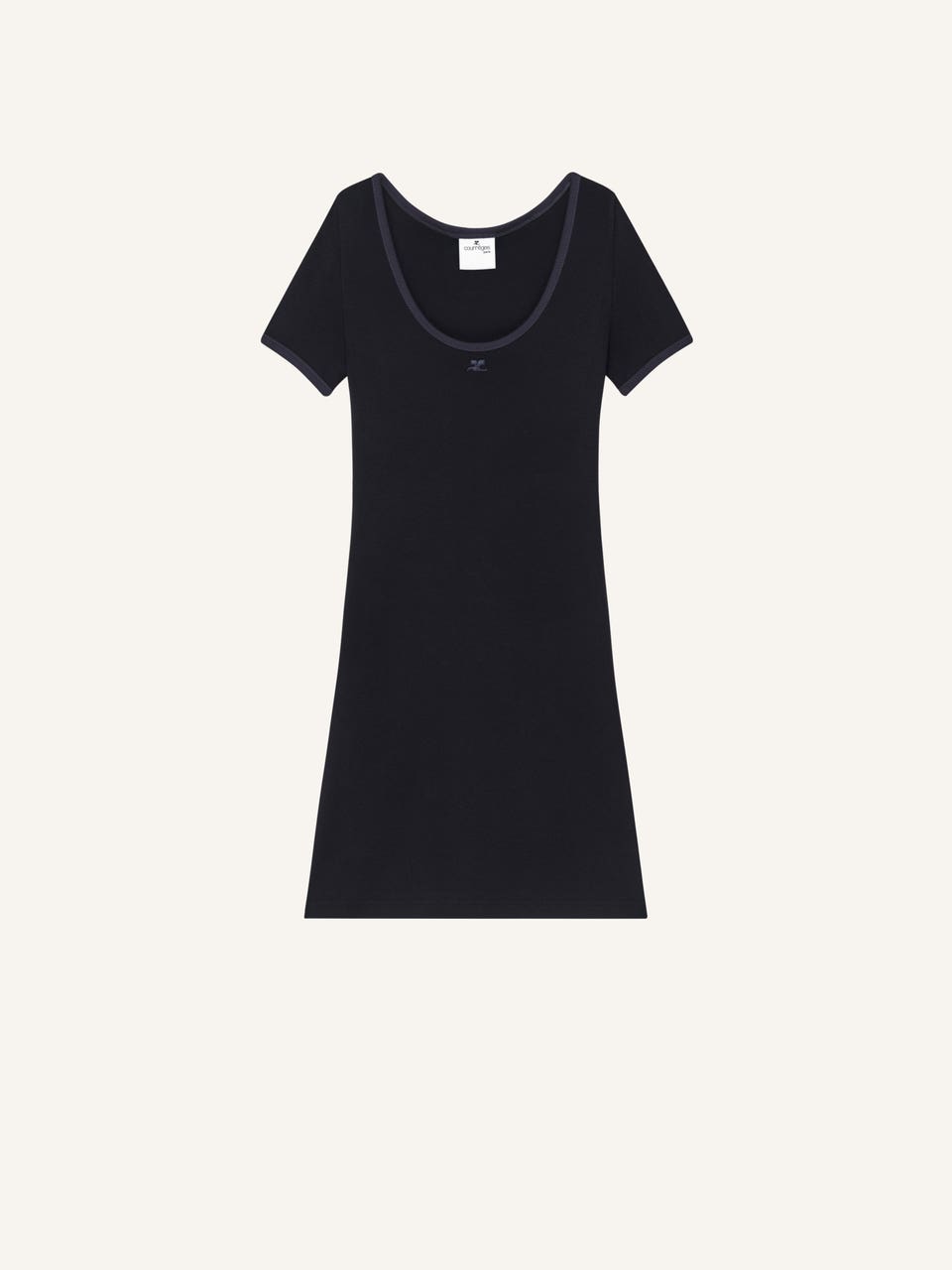 courrèges MINI ROBE HOLISTIQUE CONTRASTE