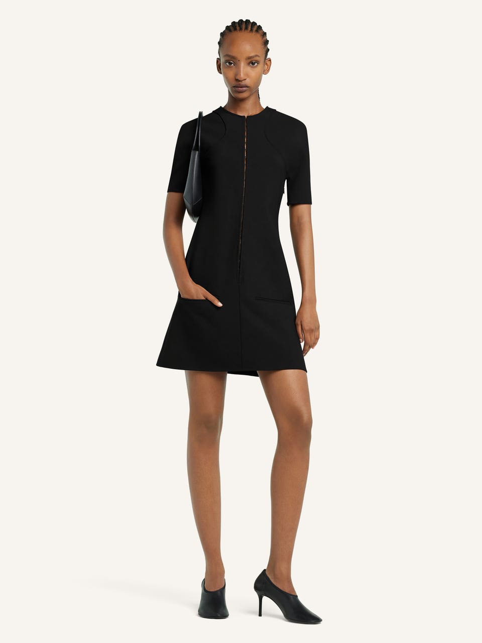 Courrèges MINI ROBE TRAPÈZE SCUBA