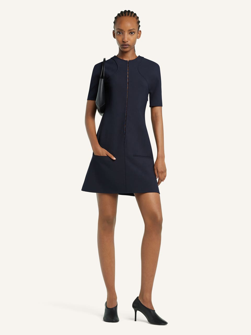 Courrèges MINI ROBE TRAPÈZE SCUBA