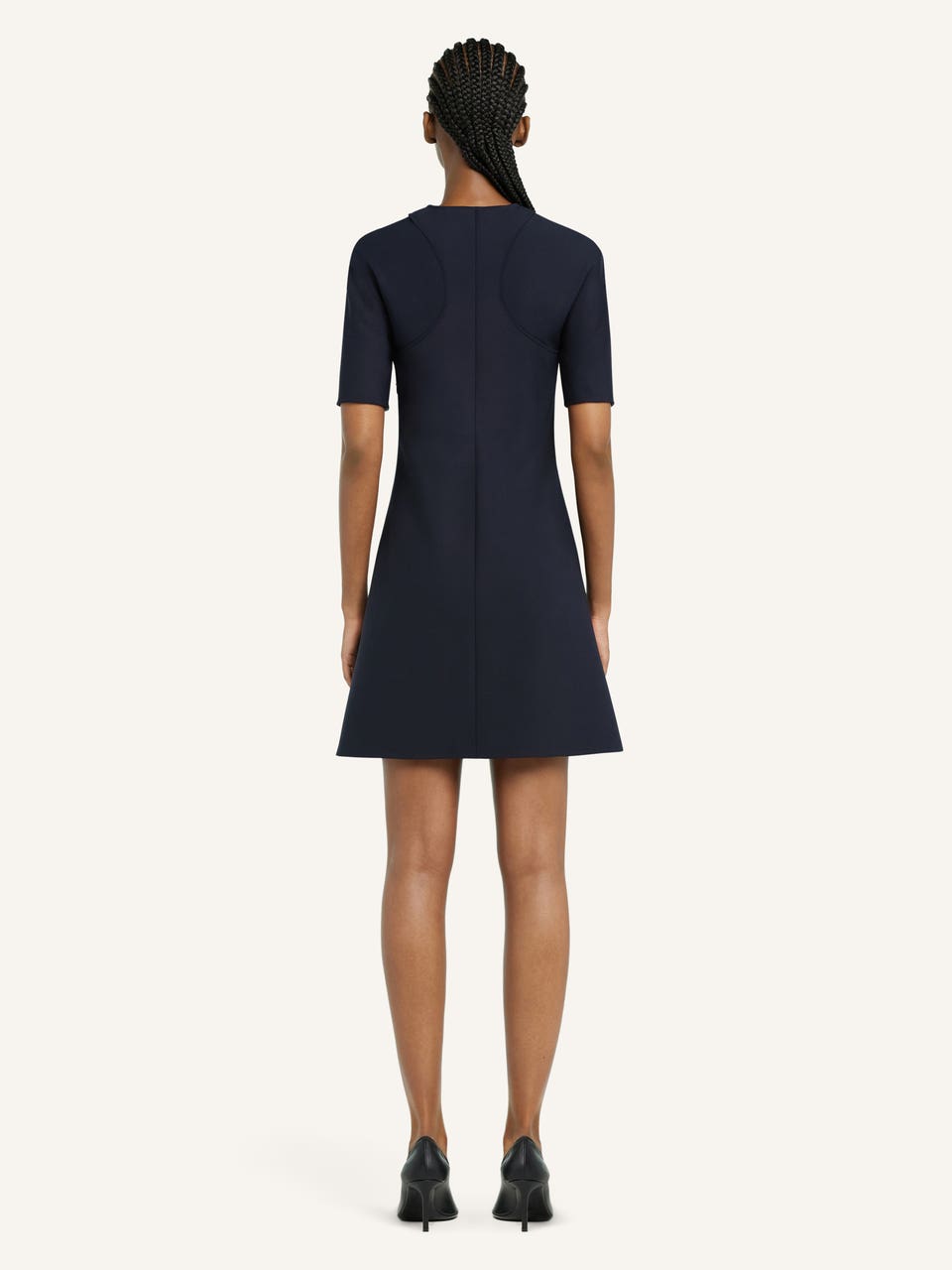 Courrèges MINI ROBE TRAPÈZE SCUBA