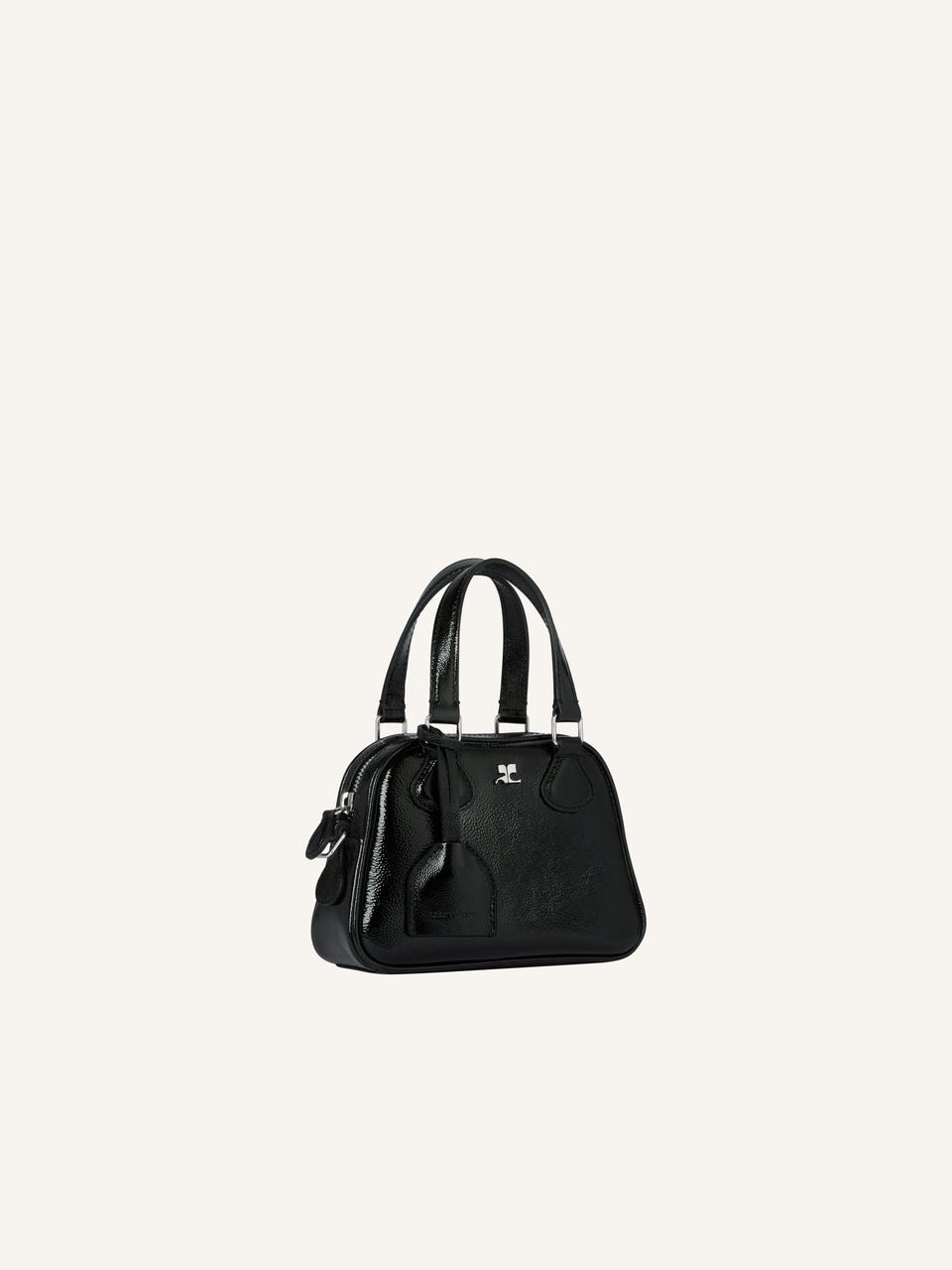 Courrèges MINI SAC BOWLING AC EN CUIR NAPLACK