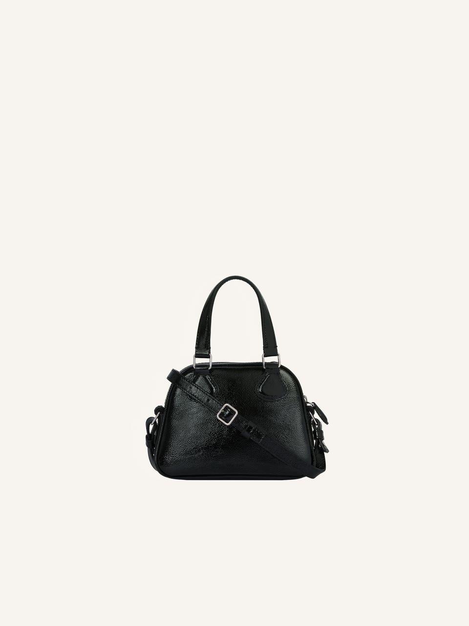 Courrèges MINI SAC BOWLING AC EN CUIR NAPLACK