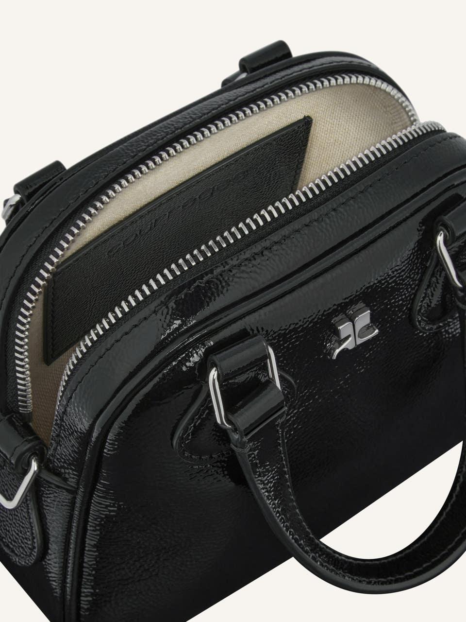 Courrèges MINI SAC BOWLING AC EN CUIR NAPLACK