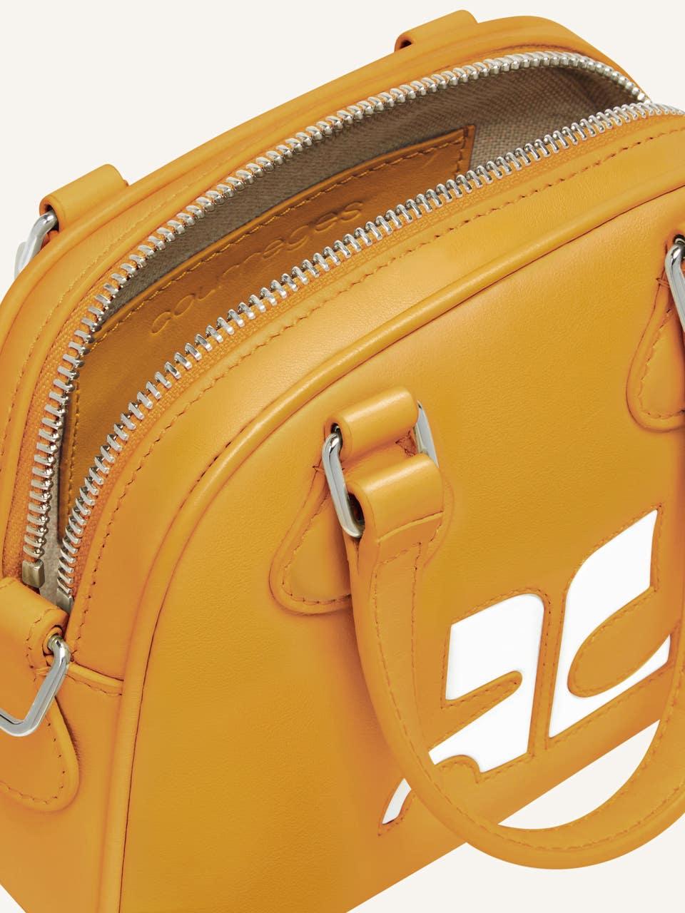 Courrèges MINI SAC BOWLING EN CUIR LISSE